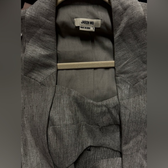 NWT JASON WU- Linen Blazer Wrap Dress Button Front - Picture 4 of 4